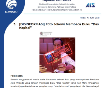 Isu Hoaks 16 Juni 2021