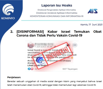 Isu Hoaks 17 Juni 2021