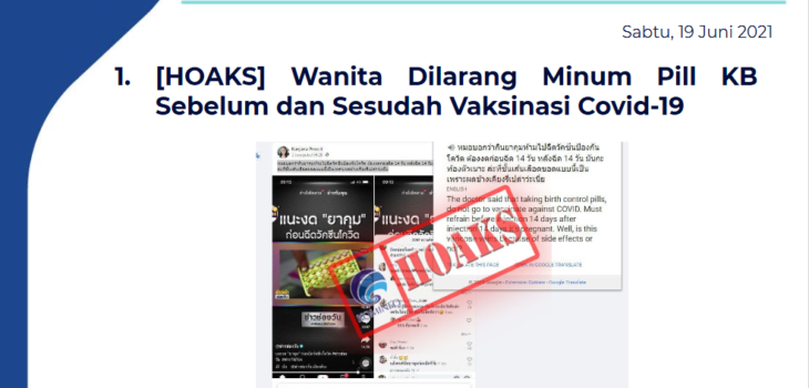 Isu Hoaks 19 Juni 2021