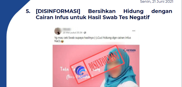 Isu Hoaks 21 Juni 2021