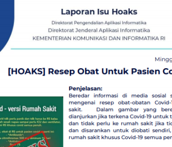 Isu Hoaks 27 Juni 2021