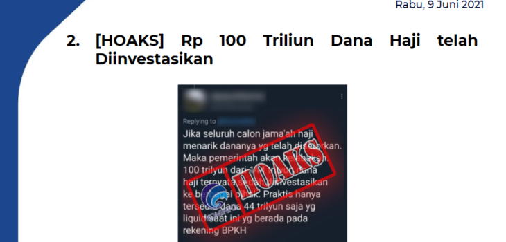 Isu Hoaks 9 Juni 2021
