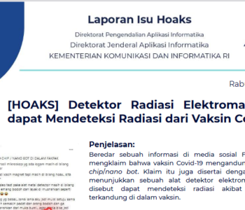 Isu Hoaks 14 Juli 2021