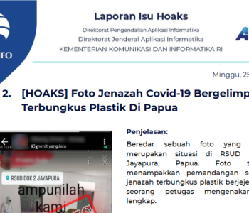 Isu Hoaks 25 Juli 2021