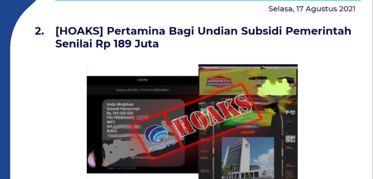 Isu Hoaks 17 Agustus 2021