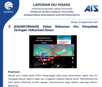 Isu Hoaks 21 September 2021