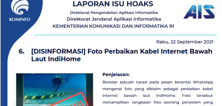 Isu Hoaks 22 September 2021