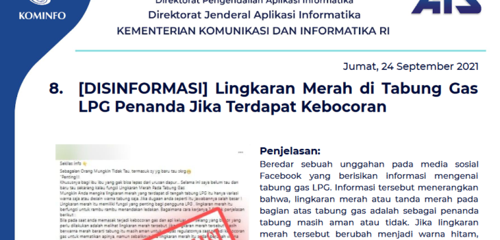 Isu Hoaks 24 September 2021