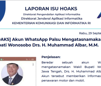 Isu Hoaks 29 September 2021