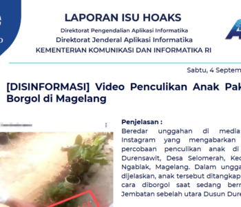Isu Hoaks 4 September 2021