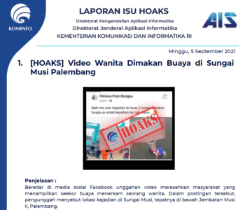 Isu Hoaks 5 September 2021