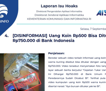 Isu Hoaks 7 September 2021