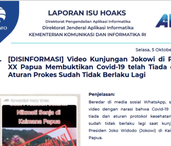 Isu Hoaks 5 Oktober 2021