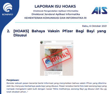 Isu Hoaks 6 Oktober 2021