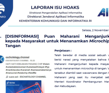 Isu Hoaks 2 November 2021