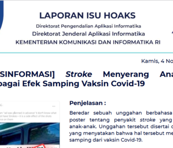 Isu Hoaks 4 November 2021