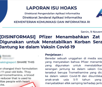 Isu Hoaks 9 November 2021