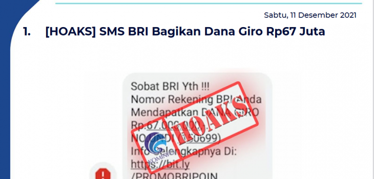 Isu Hoaks 11 Desember 2021