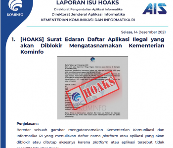 Isu Hoaks 14 Desember 2021