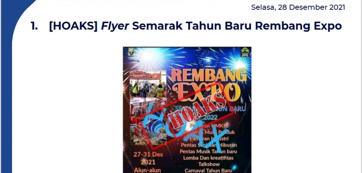 Isu Hoaks 28 Desember 2021