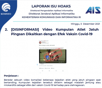 Isu Hoaks 5 Desember 2021