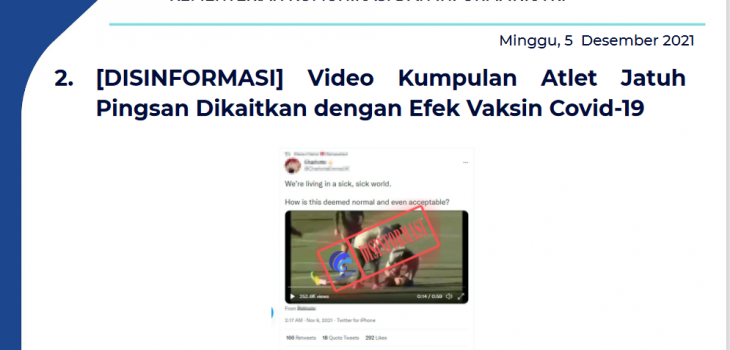 Isu Hoaks 5 Desember 2021