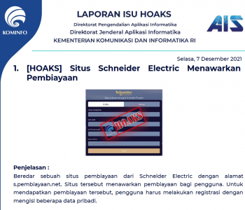 Isu Hoaks 7 Desember 2021