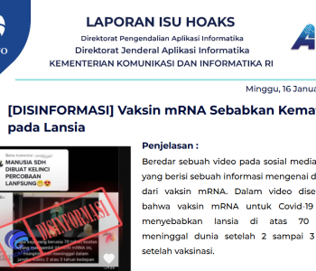 Isu Hoaks 16 Januari 2022