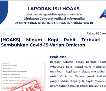 Isu Hoaks 26 Januari 2022