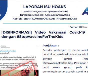 Isu Hoaks 28 Januari 2022