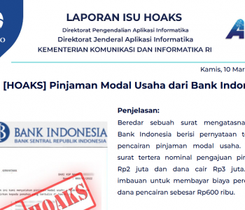 Isu Hoaks 10 Maret 2022