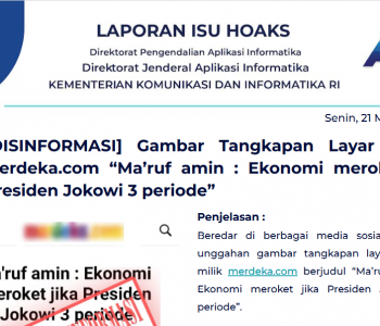 Isu Hoaks 21 Maret 2022