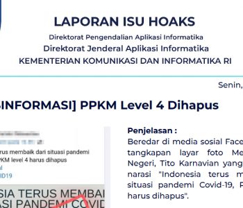 Isu Hoaks 28 Maret 2022