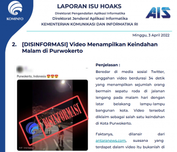Isu Hoaks 3 April 2022