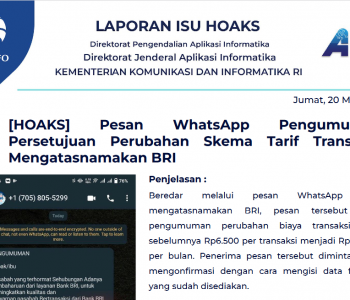 Isu Hoaks 20 Mei 2022