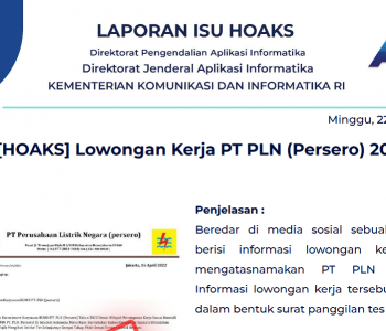 Isu Hoaks 22 Mei 2022