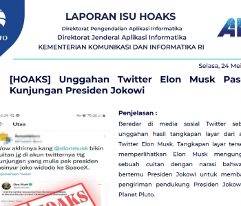 Isu Hoaks 24 Mei 2022