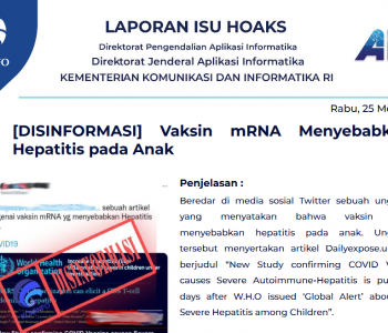 Isu Hoaks 25 Mei 2022