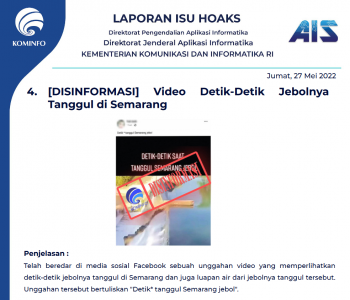 Isu Hoaks 27 Mei 2022