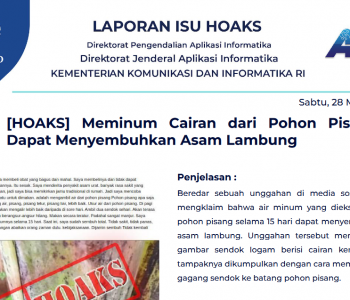 Isu Hoaks 28 Mei 2022
