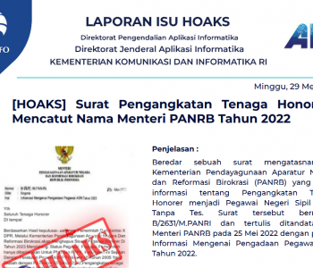 Isu Hoaks 29 Mei 2022