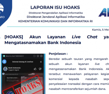 Isu Hoaks 5 Mei 2022