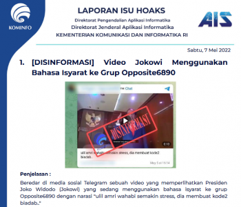 Isu Hoaks 7 Mei 2022