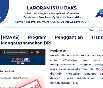 Isu Hoaks 9 Mei 2022