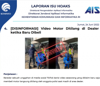 Isu Hoaks 24 Juni 2022