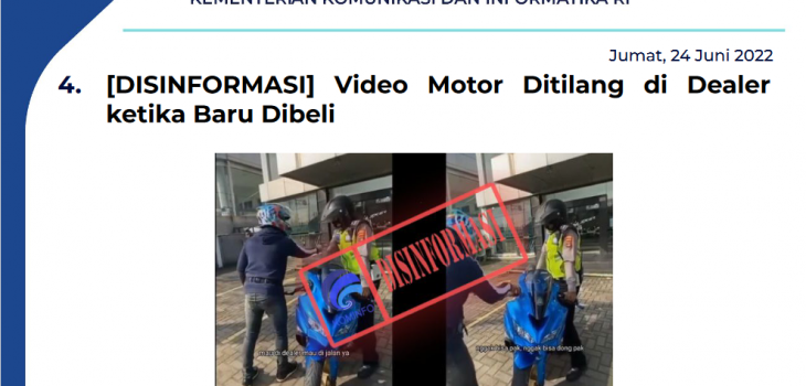Isu Hoaks 24 Juni 2022