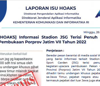 Isu Hoaks 26 Juni 2022