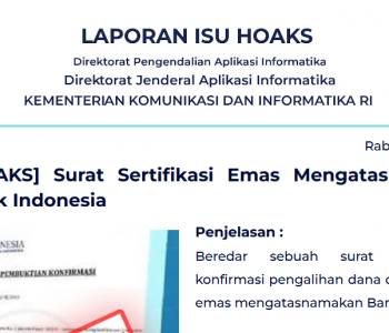 Isu Hoaks 29 Juni 2022