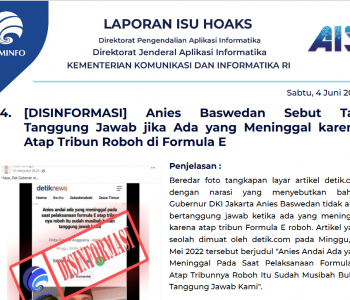 Isu Hoaks 4 Juni 2022