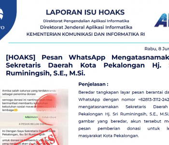 Isu Hoaks 8 Juni 2022